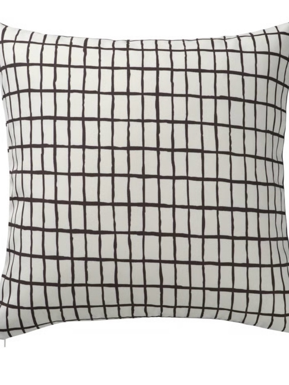 IKEA MÄSTERROT Cushion cover, white/black, 20x20 "